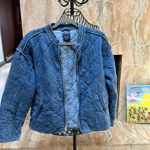 Gap ladies quilted denim jacket